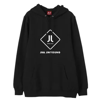 JJ projekt album got7 jb jr navn udskrivning pullover, fleece hættetrøjer til kpop fans efterår og vinter unisex trøje