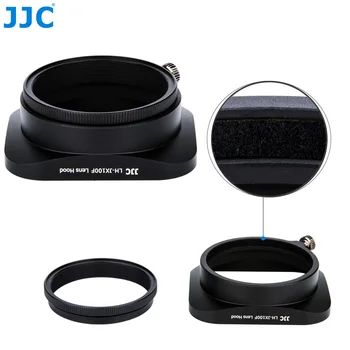 JJC Firkantede Metal Kamera Modlysblænde 49mm Protector Adapter Ring Kit Til Fujifilm X100/X100S/X100T/X100F/X70
