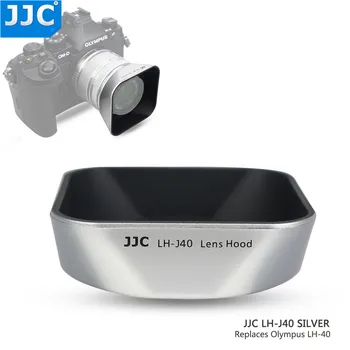 JJC VENSTRE-J40 SORT Vendbar Firkant Lens Hood for Olympus M. ZUIKO DIGITAL 14-42mm 1:3.5-5.6 II R Erstatter Olympus VENSTRE-40 Sort