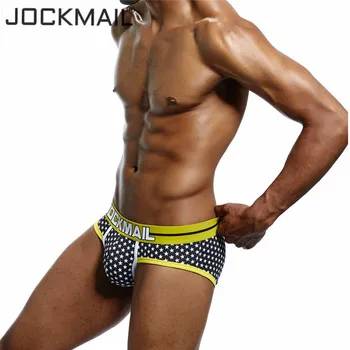 JOCKMAIL Mærke mænd undertøj sexet trusse Høj kvalitet bomuld mode Stjerne print mandlige underbukser slip gay-undertøj til mænd shorts