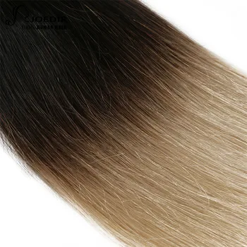 Joedir Hår Præ-Farvede Brasilianske Remy Hår Lige menneskehår Weave Bundt Aftale T1B 613 Lyseste Blonde Ombre Hair Bundter