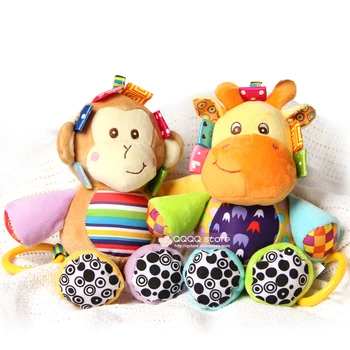 Jollybaby Søde Musikalske Plys Udstoppede Dyr Dukke, Baby Komfort Krybbe Hængende Legetøj Småbørn Tidlig Læring Pædagogiske Børn Gave