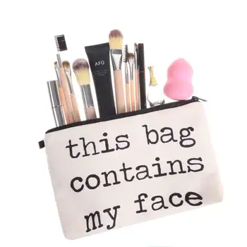 Jom Tokoy 2018 3D-Print Kosmetik Taske Mode Kvinder Brand makeup taske, Denne Taske Indeholder Mit Ansigt