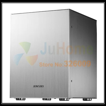 Jonsbo C2 Sølv C2S HTPC ITX Mini computer sag i aluminium støtte 3.5