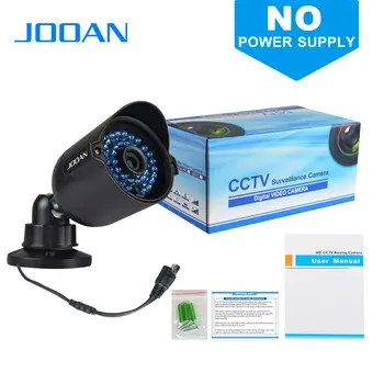 JOOAN Sikkerhed Kamera CMOS-Sensor 42 IR-Led ' er 3,6 mm Linse Vandtæt Bullet CCTV Videoovervågning Sort Kamera