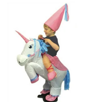 Jul Karneval Kostume Dyr Kostumer Oppustelige Dinosaur Cowboy Unicorn Kostume til Børn Dag Purim Halloween for Børn