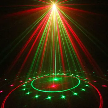 Jul Stjerner, laser lys, brusebad 24 Mønstre projektor effekt Fjernbetjening flytter vandtæt Udendørs Have Xmas dekorative græsplæne