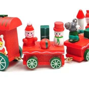 Jul Track Bil Træ-Tog Jernbane Biler Legetøj Model Bil Julepynt Julegave til Børn