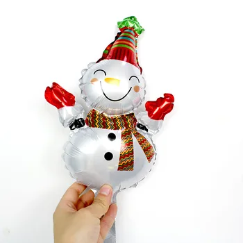 Julepynt Balloner 10stk 16tommer juletræspynt Til Home Party Supplies Bolden Snemand Folie Globos luftfyldte
