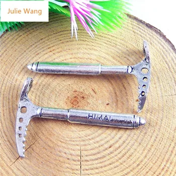 Julie Wang 10STK Antik Sølv Farve Klatring Økse 2017 Nye Trendy Halskæde Øreringe Armbånd Smykker Til Mænd Og Kvinder Tilbehør