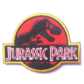 Jurassic Park jurassk Park sidet Patch taktiske militære patches badges til tøj, tøj KROG/LOOP 10*7,5 CM