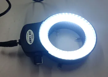 Justerbar 144 LED-Ringen Lys-lampe Lampe For Industrien Stereo-Mikroskop vekselstrømsadapteren EU/US/RU Plug Gratis Fragt