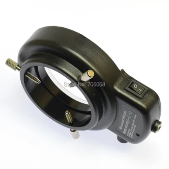 Justerbar 144 LED-Ringen Lys-lampe Lampe For Industrien Stereo-Mikroskop Digital Kamera Lup med AC-strømadapter