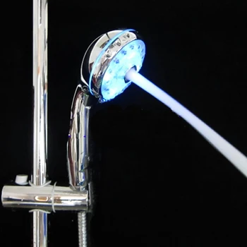 Justerbar 3 Mode-LED-Lys brusehoved Sprinkler Temperatur Sensor Badeværelse