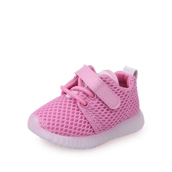 JUSTSL Nye børn fashion sneakers baby buksetrold bløde bund åndbar kids sports sko, casual sko til drenge piger