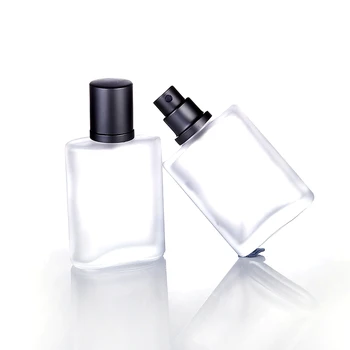 Jxaih 1 stk 30 ml spray parfume flaske Matteret glas tomme flaske Rejse bærbare kosmetiske box