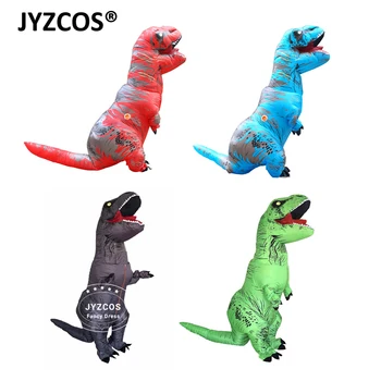 JYZCOS Oppustelige Dinosaurus-Kostume til Børn Voksne Sprænge T-Rex Unicorn Cowboy sumobryder Dragt Cosplay Purim Halloween, Karneval