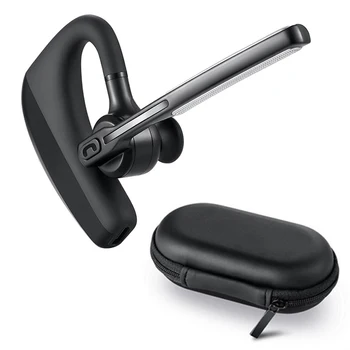 K10 Business Bluetooth Hovedtelefon stemmekommando Auto-svar Wireless Business-Bluetooth-Headset Hovedtelefoner med opbevaringsboks