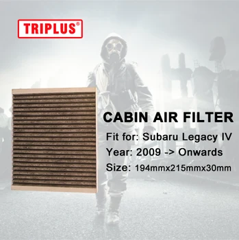 Kabinefilteret for Subaru legacy IV (2009-Frem) 1pc, Aktiveret High Carbon Pollen luftfiltre