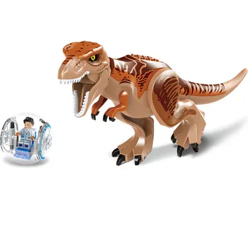 KACUU 2 stk/Sæt 79151 Jurassic Dinosaur verden Tal Tyrannosaurs Rex byggesten Kompatibel Med Legoed Dinosaur Legetøj