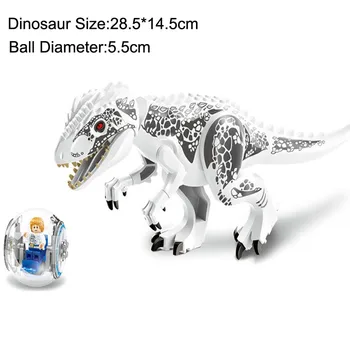 KACUU 2 stk/Sæt 79151 Jurassic Dinosaur verden Tal Tyrannosaurs Rex byggesten Kompatibel Med Legoed Dinosaur Legetøj