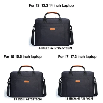KALIDI 15 17.3 Tommer Laptop Taske Vandtæt Notebook Taske til Mackbook Air Pro 13.3 15.6 17.3 Laptop Skulder Taske 14 17 Tommer