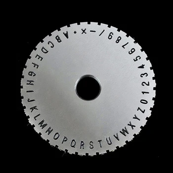 Karakter plade Font-Hjulet 2mm Gear Manuel stål prægning maskine Embosser