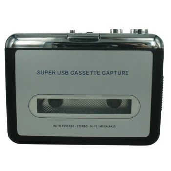 Kassette-afspiller, USB-Kassettebånd til MP3 Converter Fange Lyd musikafspiller Konvertere musik på bånd, til en Computer, Bærbar, Mac OS EZ-218