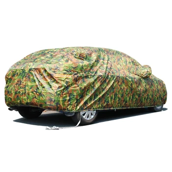 Kayme vandtæt camouflage bil dækker udendørs solen beskyttelse cover til bil reflektor støv, regn, sne beskyttende suv sedan fuld