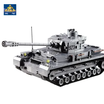 KAZI Store Panzer IV Kampvogn 1193pcs byggesten Militær Hær Konstruktøren sat Pædagogisk Legetøj til Børn Kompatibel