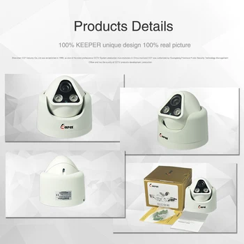 Keeper 2,0 MP 1080P Full HD Vandalproof Dome Kamera Overvågning CCTV Kamera Nat Version Metal Analog Kamera AHD