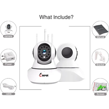 Keeper 720P Home Security Trådløse IP Kamera Kamera TRÅDLØS INTERNETADGANG Optage Overvågning Baby Monitor HD Mini night version CCTV Kamera