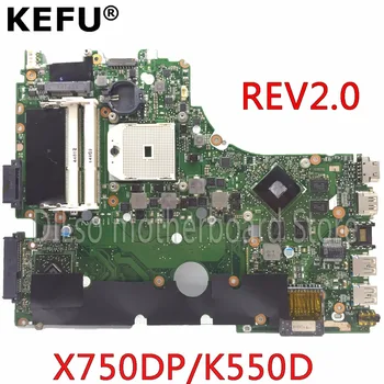 KEFU X750DP bundkort Til ASUS X750DP K550D X550D K550DP X550DP laptop bundkort rev2.0 X750DP bundkort oprindelige testet