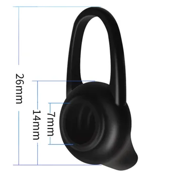 KEITHNICO 3stk Ear-Gels Øre Opløbet Øre Tips Eargels Udskiftning Puder For Wireless Bluetooth Headset Hovedtelefon Ørepropper Ørepropper
