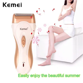Kemei Genopladelige Elektriske Shaver Dame Epilator hårfjerning Hårfjerningsmidler Krop Armhule Bikini Ben depilador Facial Afhåring