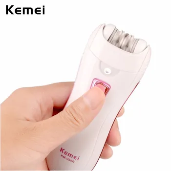 Kemei Professionel Dame Depilacion Epilator Hair Remover Elektriske Kvindelige Hårfjerningsmidler for Kvinder Ben Full Body Bruge Skønhed Værktøjer