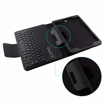 Kemile Aftageligt Bluetooth Tastatur Portfolio Læder Stå Case Cover til Samsung Galaxy Tab S2 9.7 T810 T815 T819