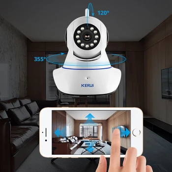 KERUI 720P HD Wifi Wireless Home Security Security Network IP-Kamera CCTV overvågningskamera IR Night Vision Baby Monitor