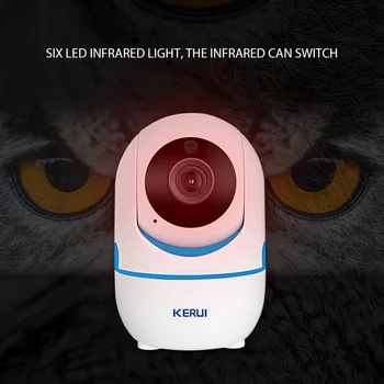KERUI 720P og 1080P Bærbare Små Mini Indendørs, Trådløse Hjem Sikkerhed WiFi IP-Kamera Overvågning Night Vision Kamera CCTV Kamera