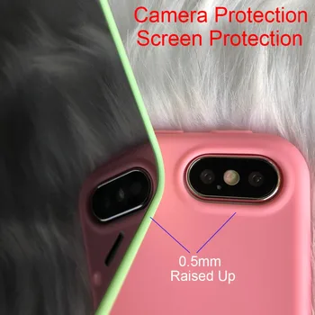 Kerzzil Candy Farve Silikone Phone Case For iPhone X 7 6S 10 Anti-Banke Stødsikkert TPU Tilfælde For iPhone 6 6s 7 8 Plus Dækning Capa