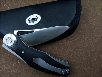 KESIWO KS32 folde kniv Titanium Legering+G10 håndtere D2 blade keramiske kuglelejer flipper overlevelse udendørs taktiske kniv EDC