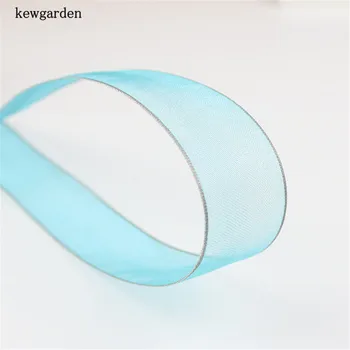 Kewgarden 25mm 2,5 cm Dobbelt Side Garn Bånd, Håndlavet Tape DIY Sløjfeknude Tilbehør Satin Bånd Bånd 6M/masse
