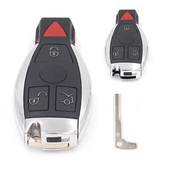 Keyecu Smart-Tast 4 Knapper 315MHz 433MHz til Mercedes Benz Auto Fjernbetjeningen Støtte NEC Og BGA 2000+ År