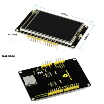 Keyestudio 2,8 Tommer 240*320 TFT LCD-Shield til arduino UNO R3