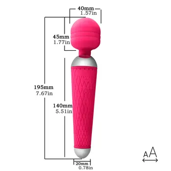 Khalesex Kraftfulde mundtlige klitoris Vibratorer til Kvinder USB Charge AV Magic Wand Massager Vibrator Voksen Sex Legetøj til Kvinde Masturbator