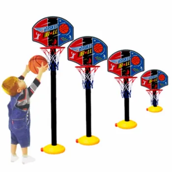 Kids Legetøj Basketball Kurv Stå Barn Legetøj, Oppustelige Ball Pumpe Sæt Justerbare Børn Miniature Sport Udendørs Barn
