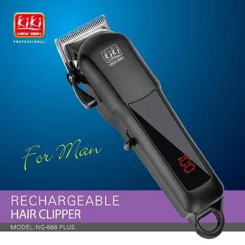 KIKI 2018 hår clippper genopladelige Professionel Hår cutter Hår Trimmer Lithium batteri 100-240V NG-888 med Lcd-skærm