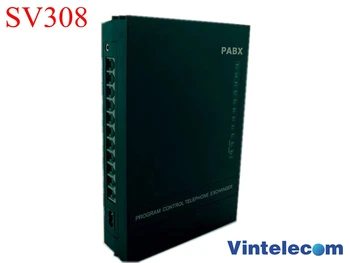 Kina PBC factory VinTelecom SV308 PABX Telefon Skift System med 3 Linjer / 8 Ext. for lille kontor, telefon-system løsning