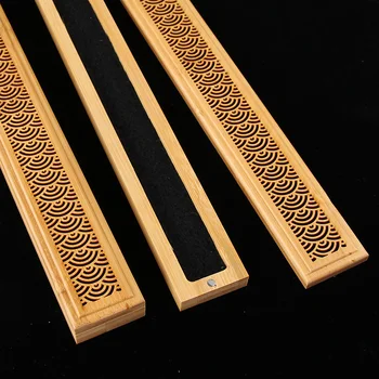 Kinesisk Stil Udskåret Gennembrudt Bamboo Stick Pande Ovnen til Yoga, Stue Meditation Vintage Duftende Pande Sendt Venner