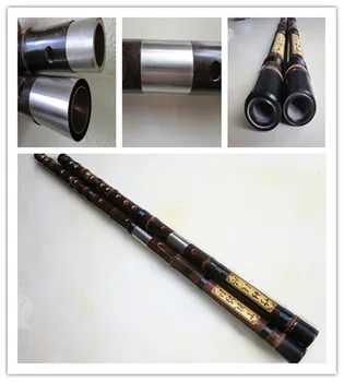 Kinesiske bitter bambus-fløjte tværgående åbne hul flauta hvid kobber Plug professionel panfløjte den Gratis fragt